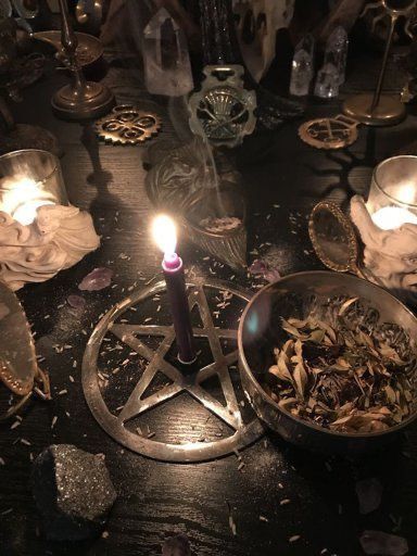 Vela ritual de tarot